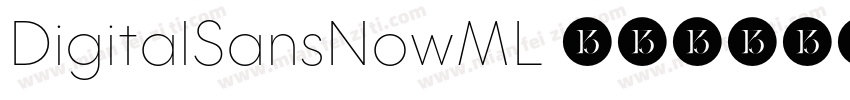 DigitalSansNowML 粗体字体转换